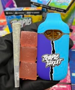 Alternative view of Triiio Triiiple Threat 2G Disposable + Preroll + Gummies